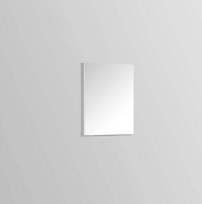 Miroir de salle de bain 60 cm, Rectangulaire, Simple sur panneau 15 mm, Argent