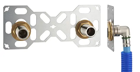 Platine Douche FIXSYSTEM Double – PER à Sertir – Ø12 – M3/4'