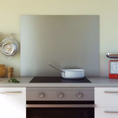 Crédence cuisine fond de hotte Inox – l 60 x H 70 cm