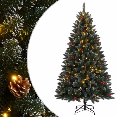 Sapin de Noël artificiel 150 LED 150 cm vidaXL
