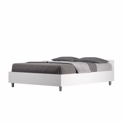 Lit Nuamo avec sommier 140×200 frêne blanc