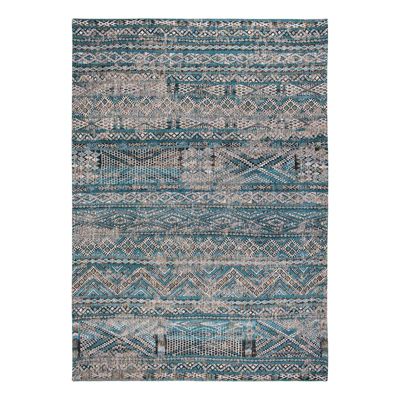 Tapis salon et chambre tissé plat BLUE ANTIK 140×200 cm
