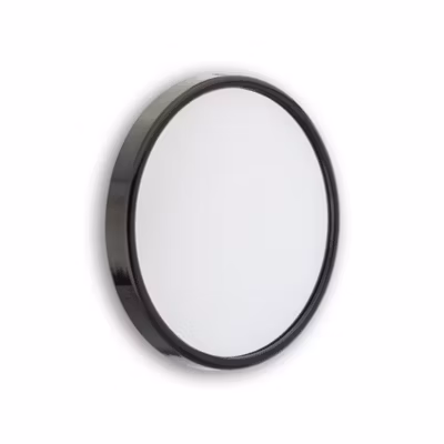 Miroir Grossissant Avec Ventouses Et Cadre Noir 13 Cm