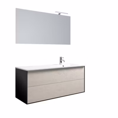 Ensemble de salle de bain vasque droite 4 pièces IGEA havane pierre