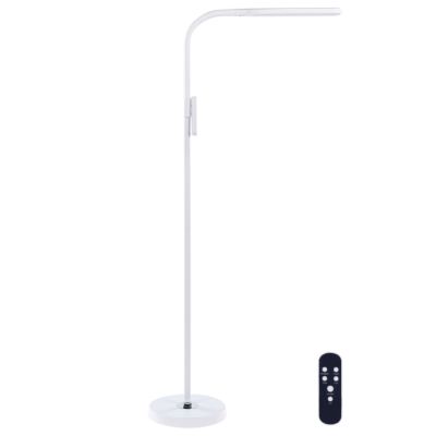Lampadaire LED ARIES Avec télécommande Avec variateur Métal Blanc