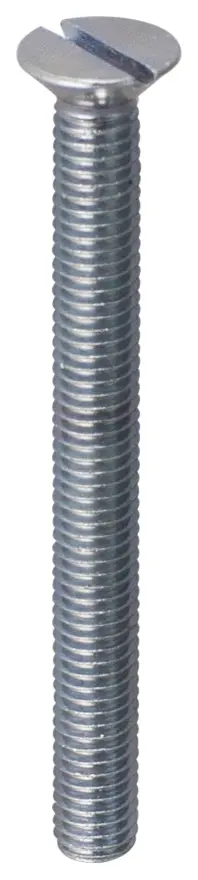 Boulon Tête fraisée fendue Acier zingué 6×60 Blister de 6