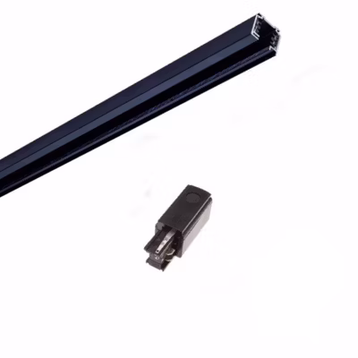 Rail Triphasé pour Spot LED 1,5m NOIR – SILAMP