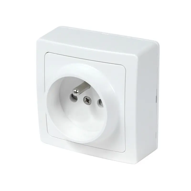 BLOK- PRISE 2P ET T APPAREILLAGE POSE EN SAILLIE BLANC