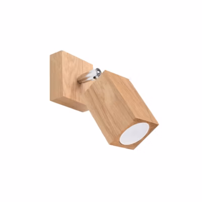 Applique en bois 1 lampes 8x19x17cm Sollux