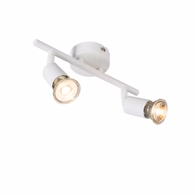 Spot moderne blanc inclinable 2 lumières – Jeany