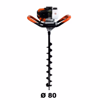 Tarière thermique 52 cm3, 3 CV + mèche 80 mm – GT GARDEN