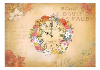 Papier peint intissé panoramique vintage et retro guard of time 100×70 cm