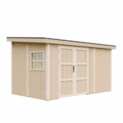 Abri de Jardin Qualité Premium 8,68 m² – H231x248x412 cm – Sans plancher e  paroi latérale M939B -Timbela