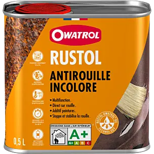 Antirouille Incolore RUSTOL OWATROL – Bidon de 0,5L