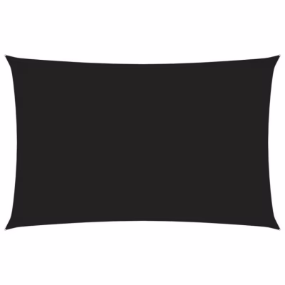 vidaXL Voile de parasol Tissu Oxford rectangulaire 3×6 m Noir
