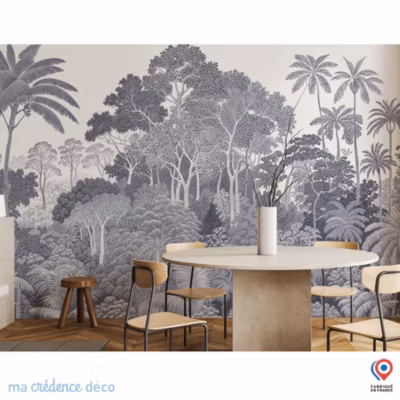 Papier peint Forêt tropicale luxuriante – Intissé – 300 cm – 280 cm – MaCrédenceDéco