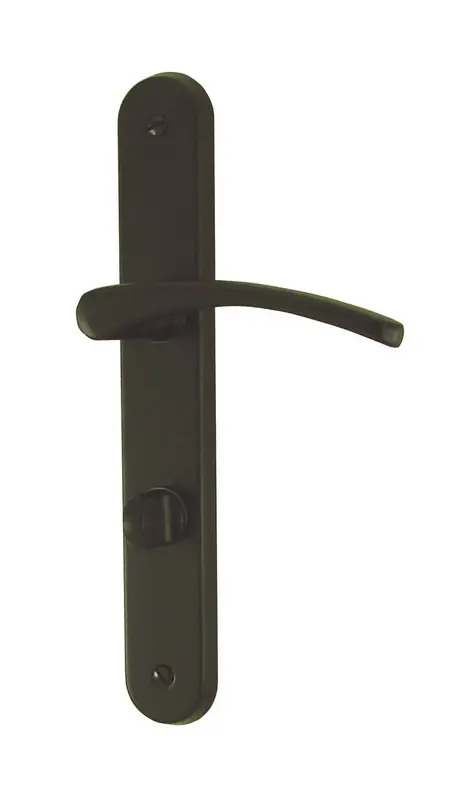 ENSEMBLE DE POIGNEES DE PORTE CLUSES ALU – ACIER NOIR MAT CONDAMNATION