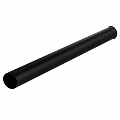Tube d&rsquo;extension de siphon de vidange rond avec une finition noire mate en laiton Kibath
