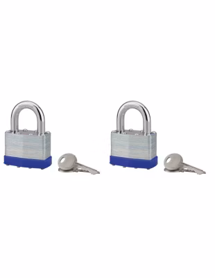 Lot de 2 cadenas SLICE, 50mm, s&rsquo;entrouvrant, 4 clés – THIRARD