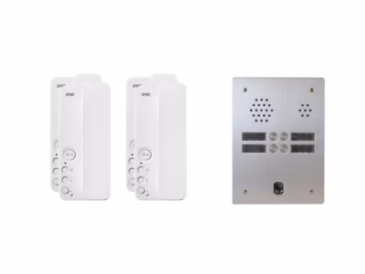 Kit interphone 2 rangées avec 4 combinés URMET Collectif