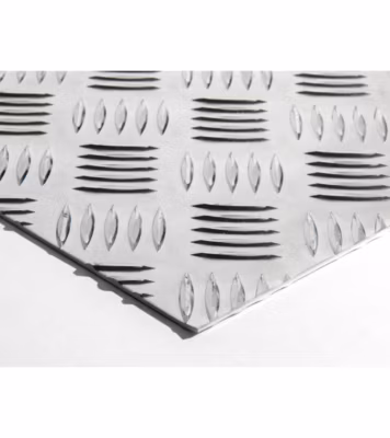 Plaque Aluminium Strié, ép. 2/3mm, Hauteur 65cm x Largeur 30cm
