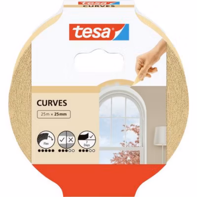 Bande de masquage tesa 56533-00001-02 beige – 25 m x 25 mm