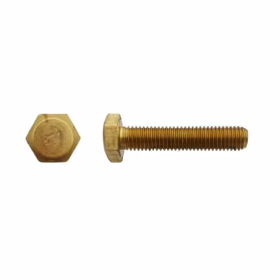 50 Vis Métaux Tête Hexagonale F/Total 10 x 80 mm – DIN 933 – Laiton – D-Work