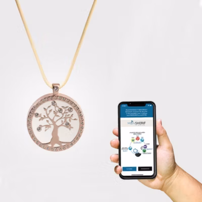 Bouton d&rsquo;alerte + pendentif : Protection discrète. App gratuite, sans abo