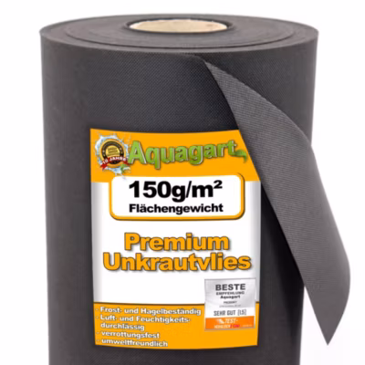 250 m² film de paillage, bâche anti-mauvaises herbes, 150 g / m² 1 m Aquagart