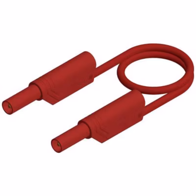 Hirschmann Test & Measurement MLS WS 50/1 cordon de mesure sécurité 0,5 m rouge 16 A 1000 V