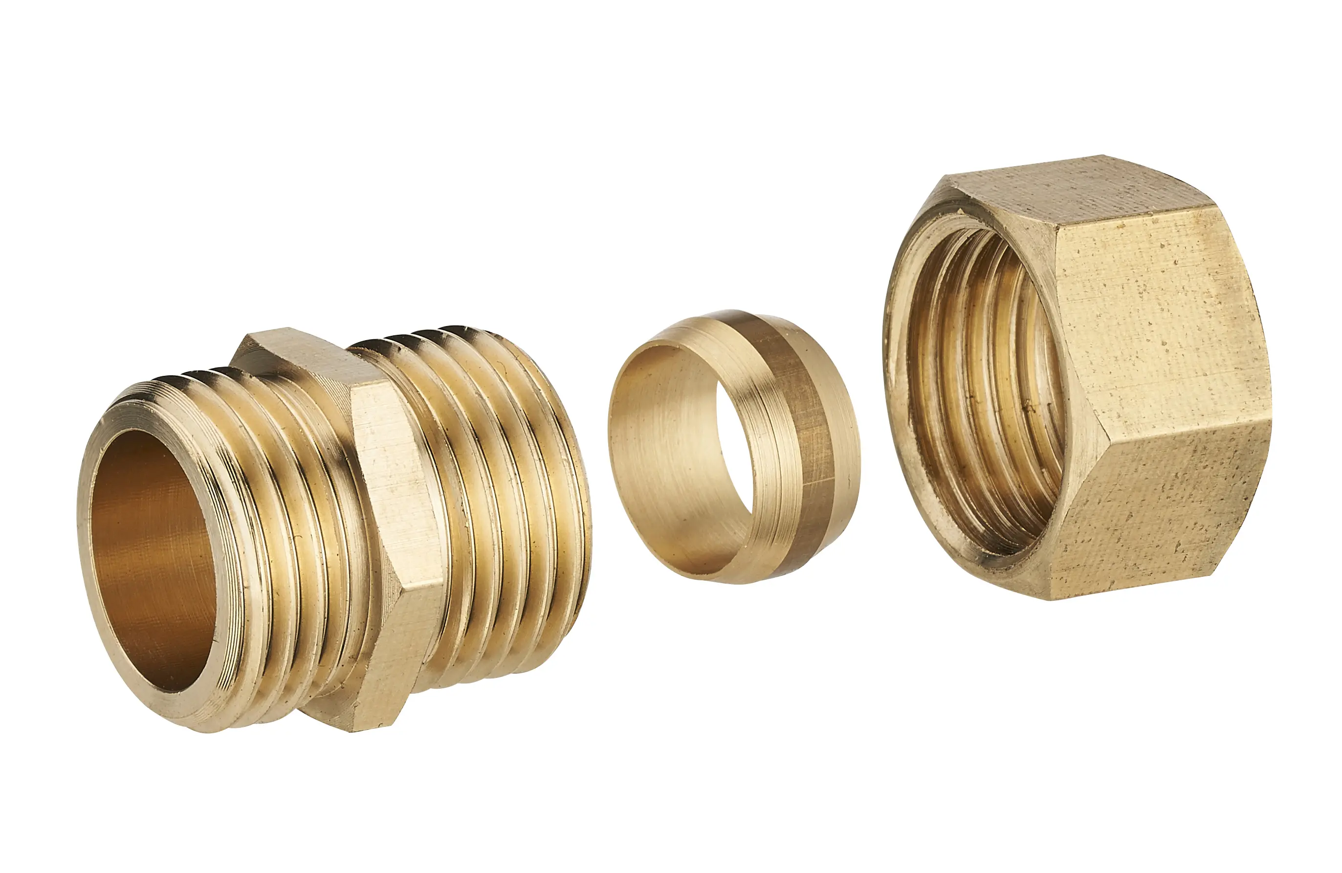 Raccord Mâle Bicone cuivre – Ø10 – M3/8'