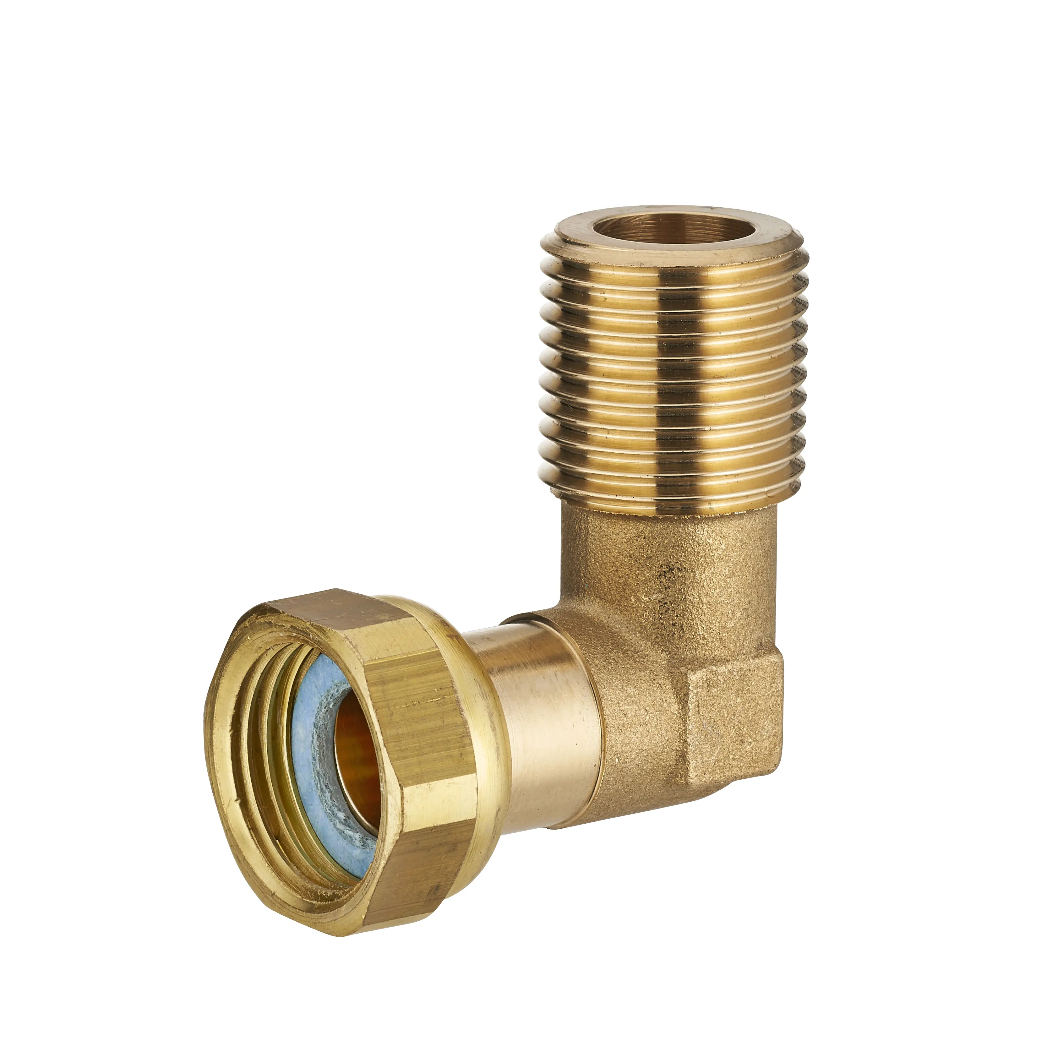 Raccord Coude Femelle écrou libre – Gaz naturel – F1/2' – M1/2'