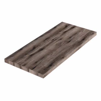 Étagère En Bois Pour Lavabo À Poser De 100 Cm, Finition Chêne Fossile