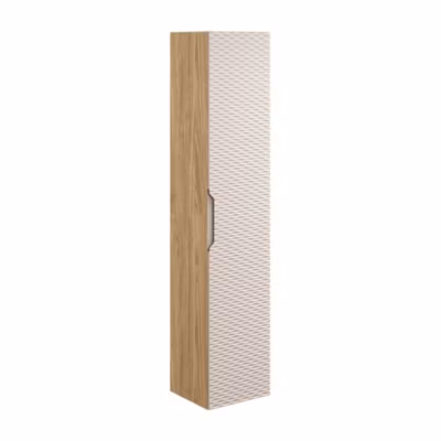 Colonne de salle de bain YOKA  Beige et chene clair  1 porte
