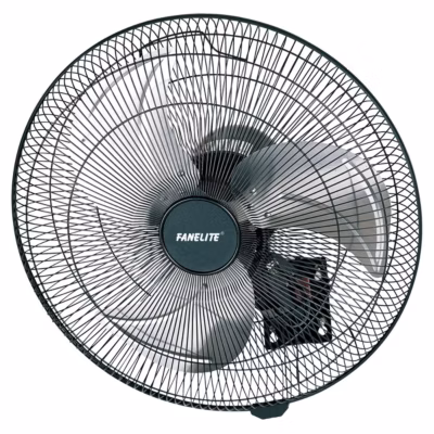 Fanelite – Ventilateur mural 45T-W – Hélice 45 cm – 3 vitesses – Oscillant ou fixe – Professionnel – Fort débit d&rsquo;air
