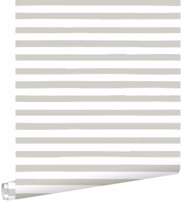 ESTAhome papier peint à rayures cervine et blanc 53 cm x 10.05 m