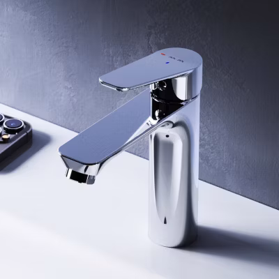 Mitigeur de lavabo Mitigeur Salle de Bain Robinet de lavabo Chromé Hit, taille S, FTA02800 AM.PM