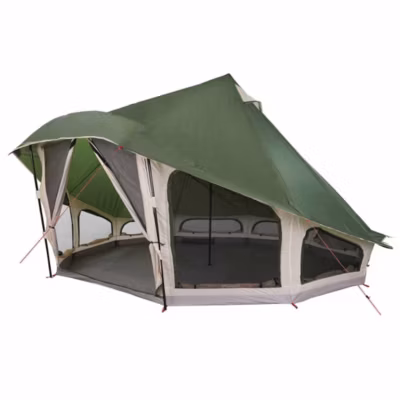 Tente Tipi avec toit Vert 508 x 470 x 300 cm taffetas vidaXL
