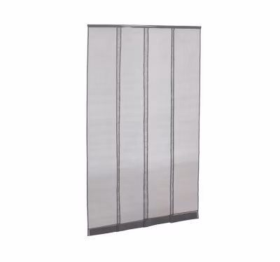 Moustiquaire rideau de porte – L130 x H230cm – Gris Anthracite