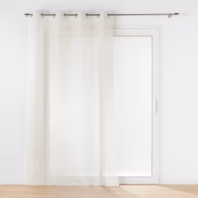 Voilage à œillets 140 x 240 cm Voile sablé Lissea Naturel