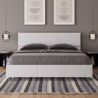 Lit conteneur – Demas – Frêne blanc – Tête de lit droite – Cave en bois – 160×190 cm