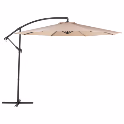 Parasol déporté 300 cm RAVENNA Beige sable