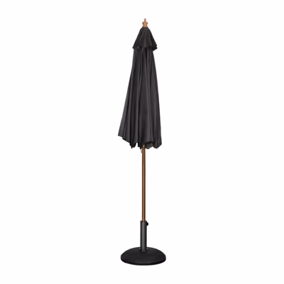 Parasol de Terrasse de 2,5 m à Poulie Professionnel Noir – Bolero