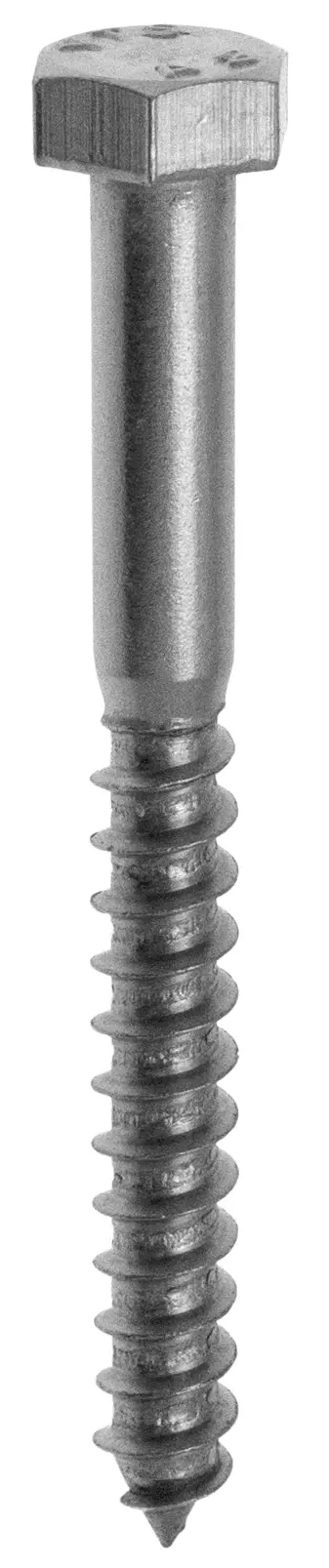 Tirefond Tête héxagonale Inox A2 8×40 Blister de 5