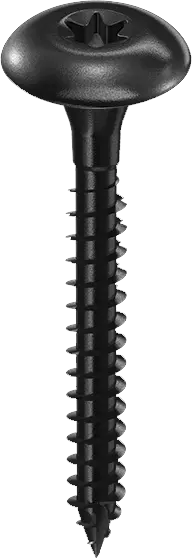Vis penture STARBLOCK TX Tête large bombée Acier traité noir anticorrosion 6×30 Boite de 200