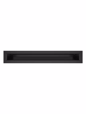 Grille d&rsquo;aération de cheminée noire – Loft 60×400