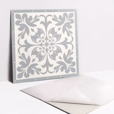 Carreaux vinyle Tulup 30×30 cm Ornement délicat 9 pcs
