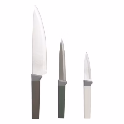 3 couteaux manche antidérapant – Multicolore- 5five
