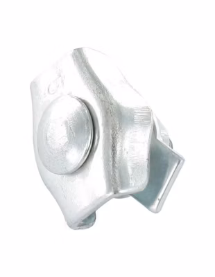 Serre cable plat simple Acier zingué Câble De 4 – 1 pièce