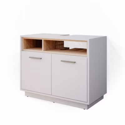 Vicco Meuble sous vasque simple Blanc 80x64cm